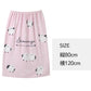 ラップタオル 綿100 吸水 キッズ シマエナガ柄 巻きタオル プールタオル 80×120cm 子供用 お名前タグ付き 大判 バスタオル 着替えタオル スナップボタン 小学生 幼稚園 保育園 スイミング 水泳授業 学校プール 海水浴 水遊び お風呂 女の子 男の子