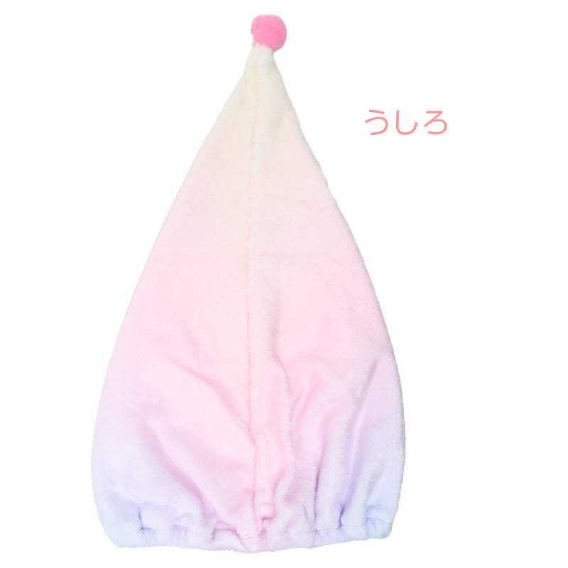 タオルキャップ すみっコぐらし 女の子 キッズ 子供 ヘアキャップ キャップタオル プールタオル ポリエステル マイクロファイバー風 キャラクター　お風呂上がり 約W23×H40cm