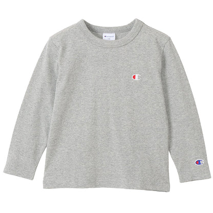 チャンピオン キッズ 綿100% 長袖 Tシャツ 丸首 130 140 150 160 子ども 子供 男子 女子 Champion ジュニア ロゴ