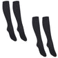 ソックス 無地 ハイソックス 白 紺 黒 靴下 ジュニア スクールソックス 2足組 2セット 16-18cm～24-26cm ソックス 女子 男子 通学 学生 子供 まとめ売り