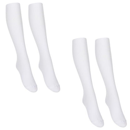 ソックス 無地 ハイソックス 白 紺 黒 靴下 ジュニア スクールソックス 2足組 2セット 16-18cm～24-26cm ソックス 女子 男子 通学 学生 子供 まとめ売り
