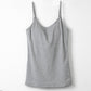 カップ付き キャミソール レディース ブラトップ 綿素材使用 綿混 無地 シンプル ベーシック 楽 ゆったり 重ね着 インナー リラックス ヨガ 下着 春 夏 秋 黒 白 グレー ベージュ 青 茶 M L LL