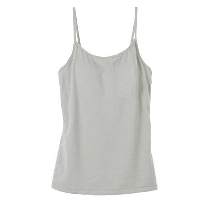 カップ付き キャミソール レディース ブラトップ 綿素材使用 綿混 無地 シンプル ベーシック 楽 ゆったり 重ね着 インナー リラックス ヨガ 下着 春 夏 秋 黒 白 グレー ベージュ 青 茶 M L LL