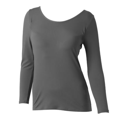 カップ付き 長袖 インナー 起毛 あったか レディース M L LL 暖かい なめらか リラックス アンダーウェア 女性 肌着 下着 無地 30代 40代 50代 60代 冬 寒さ対策 冷え対策 冷え取り