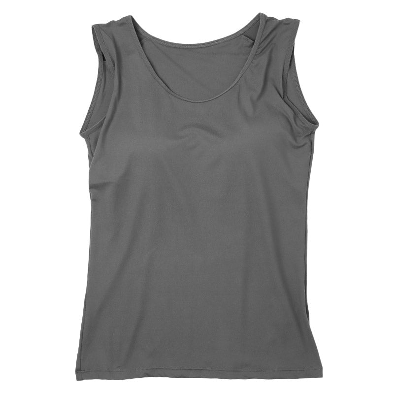 タンクトップ カップ付き 起毛 あったか インナー レディース M L LL 暖かい なめらか リラックス アンダーウェア 女性 肌着 下着 無地 30代 40代 50代 60代 冬 寒さ対策 冷え対策 冷え取り ブラトップ