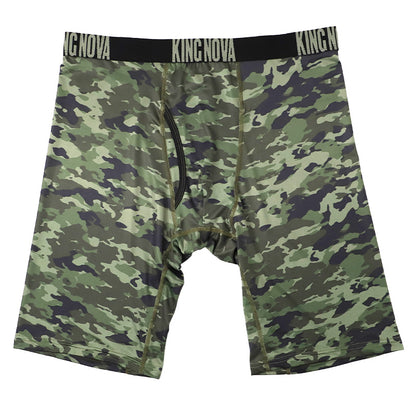 メンズ ボクサーパンツ ボクサー パンツ ロング丈 大きいサイズ 3L 4L 5L 6L インナー 下着 男性用 5分丈 前あき 前開き 大寸 キングサイズ ストレッチ 動きやすい 快適 フィット デイリー 普段使い 派手 柄 迷彩 ボタニカル ヒョウ おしゃれ KING NOVA