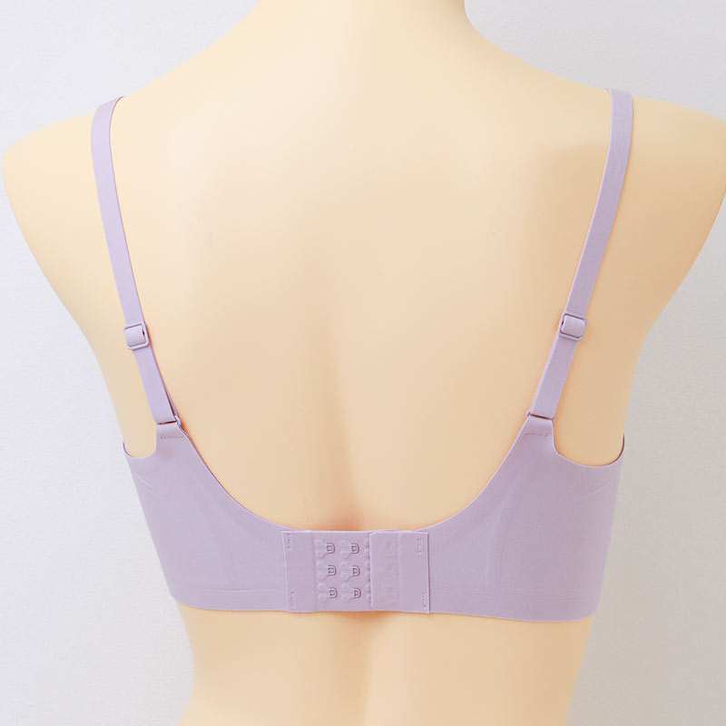ノンワイヤーブラ レディース 脇高 シームレス ブラジャー もっちりカップ 盛れる ズレにくい M L LL 3L 滑り止め 3段ホック リラックスブラ 軽い 黒 グレー ブラウン ノンワイヤー ワイヤーなし ブラ 下着 レディースブラ 脇肉 はみ肉 バスト流れ