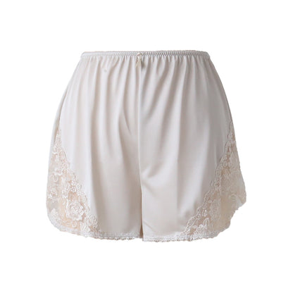 フレアパンツ ペチコート パンツ ペチパンツ レース ショート M～LL (一分丈 透けない 透け防止 インナー ランジェリー かわいい レディース 下着)