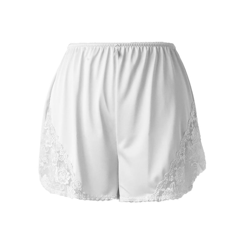 フレアパンツ ペチコート パンツ ペチパンツ レース ショート M～LL (一分丈 透けない 透け防止 インナー ランジェリー かわいい レディース 下着)