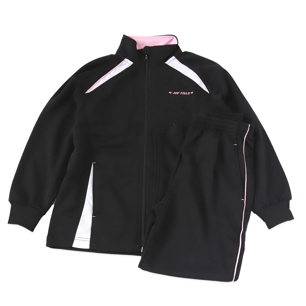 女の子 ジュニア ジャージ 上下セット セットアップ 130cm～160cm セット キッズジャージ 長袖 長ズボン 体操服 女子 キッズ 子供 トレーニングウェア スポーツ (在庫限り)