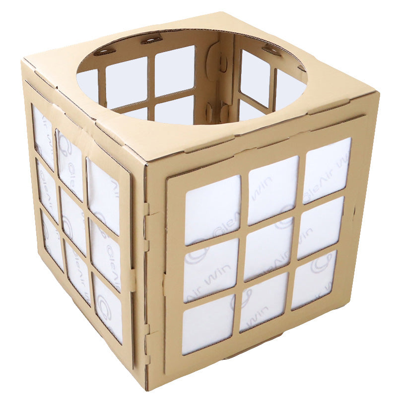 クレアウィン ボックス+フィルター 【工場直送便】【同梱不可】 510×510mm (CleAir Win クレアウイン 抗ウイルス フィルター 空気清浄 マスクに匹敵 黄砂) (取寄せ)