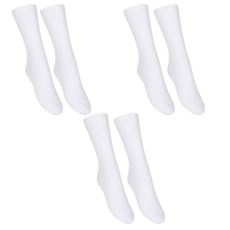 ソックス クルー ショートソックス 無地 クルーソックス 2足組 3セット 16-18cm～24-26cm ソックス 女子 男子 通学 学生 子供 白 紺 黒 靴下 ジュニア スクールソックス まとめ売り
