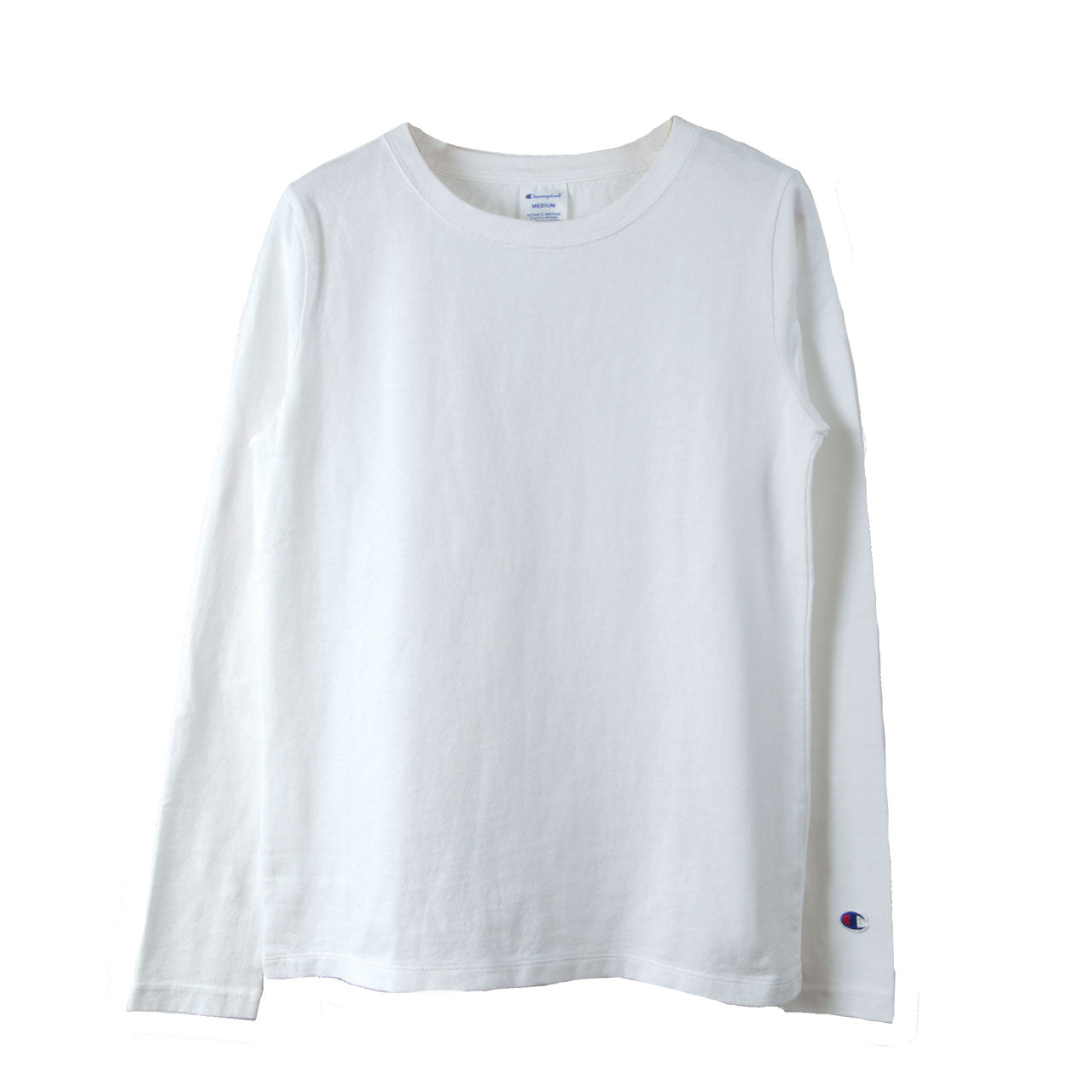 Champion レディース ロングスリーブTシャツ M・L (チャンピオン 長袖 綿100％ コットン100％) (在庫限り)