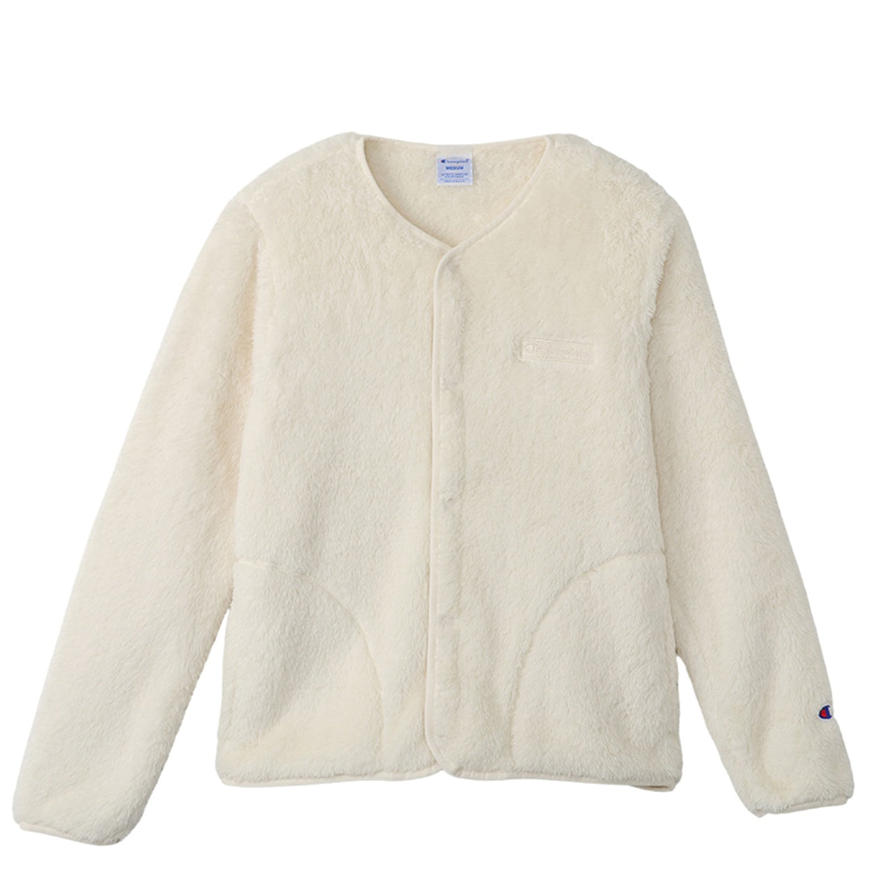 Champion レディース スナップジャケット M・L (チャンピオン 起毛 冬 ふわふわ もこもこ) (送料無料) (在庫限り)