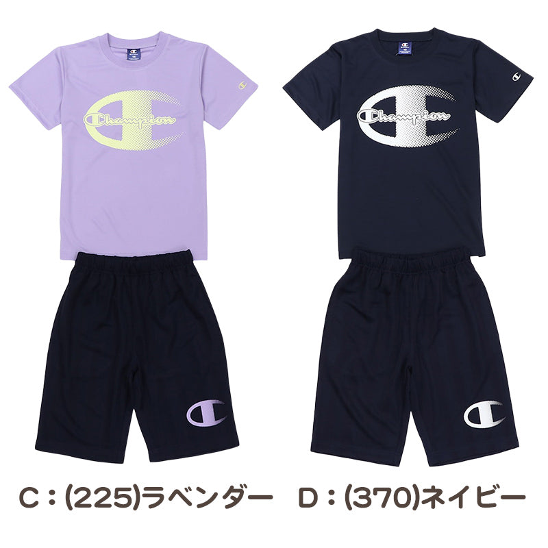 チャンピオン キッズ 半袖 ハーフパンツ 上下 セットアップ
