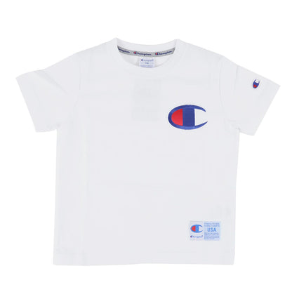 チャンピオン キッズ Tシャツ 100cm～140cm tシャツ 半袖 ロゴt 男の子 女の子 子供服 こども服 トップス 100 110 120 (在庫限り)