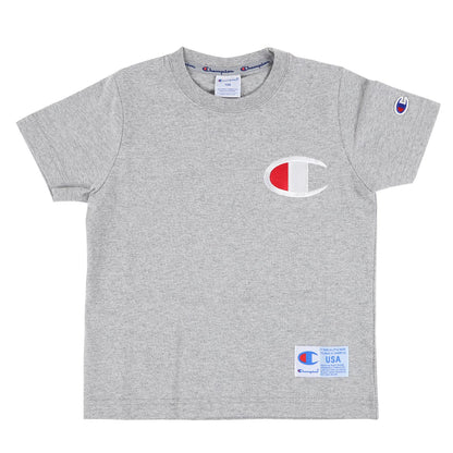 チャンピオン キッズ Tシャツ 100cm～140cm tシャツ 半袖 ロゴt 男の子 女の子 子供服 こども服 トップス 100 110 120 (在庫限り)