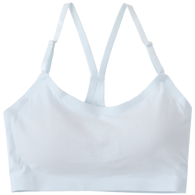 キッズ ハーフトップ ジュニア パッド付き 綿 140～160cm ジュニアブラ 子供 下着 女の子 小学生 中学生 女子 ブラジャー カップ付き 140 150 160