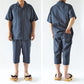父の日 パジャマ 夏用 ギフト 暑さ対策 シャツ tシャツ 実用的 プレゼント ルームウェア 男性 夏 メンズ 大きいサイズ しじら織り 和 柄 上下 セットアップ M L LL 3L 4L パジャマ 部屋着 半袖 おしゃれ 高級 涼しい 和服 和装 寝巻き トップス (在庫限り)