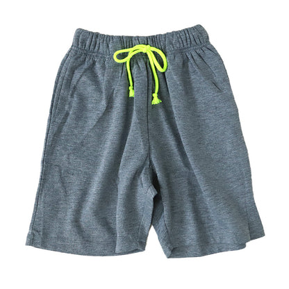 キッズ ハーフパンツ 半ズボン 男の子 ハーフボトム 男児 ボトムス 子供 130cm～160cm スポーツ アウトドア ショートパンツ キャンプ 夏 春 秋 無地 黒 黄色 蛍光 カラーパンツ (在庫限り)