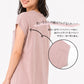 レディース ワンピース 夏 春夏 綿100％ コットン フレンチ袖 M L 半袖 ロング丈 ロングワンピース Tシャツワンピース カットソーワンピース ルームウェア 部屋着 サイドスリット 胸ポケット さらさら ゆったり 体型カバー ミセス 大人 シンプル