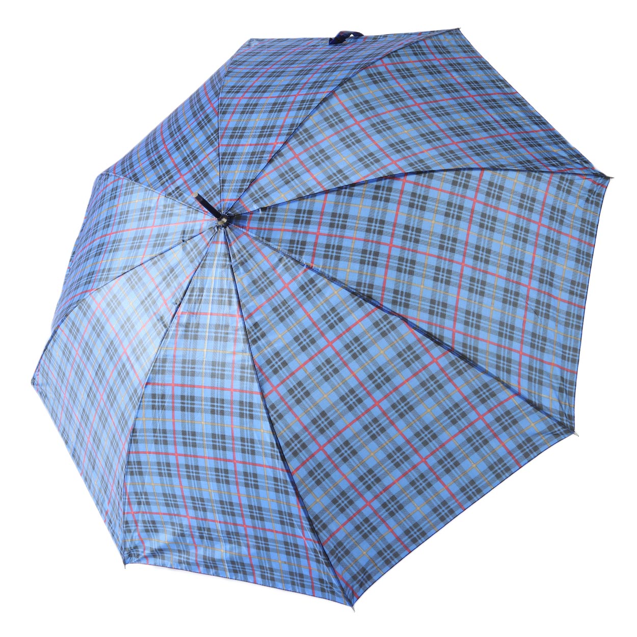メンズ 傘 グラスファイバー 65cm 紳士傘 チェック 黒 ネイビー