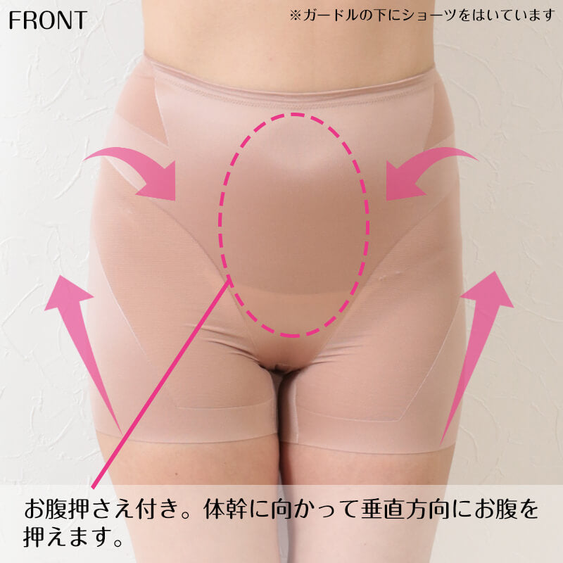 ガードル ふつう丈 レディース ヒップアップ 補正 下着 ボトム M～LL 補整 インナー 女性 婦人 シェイプアップ お尻 スタンダード丈 (在庫限り)