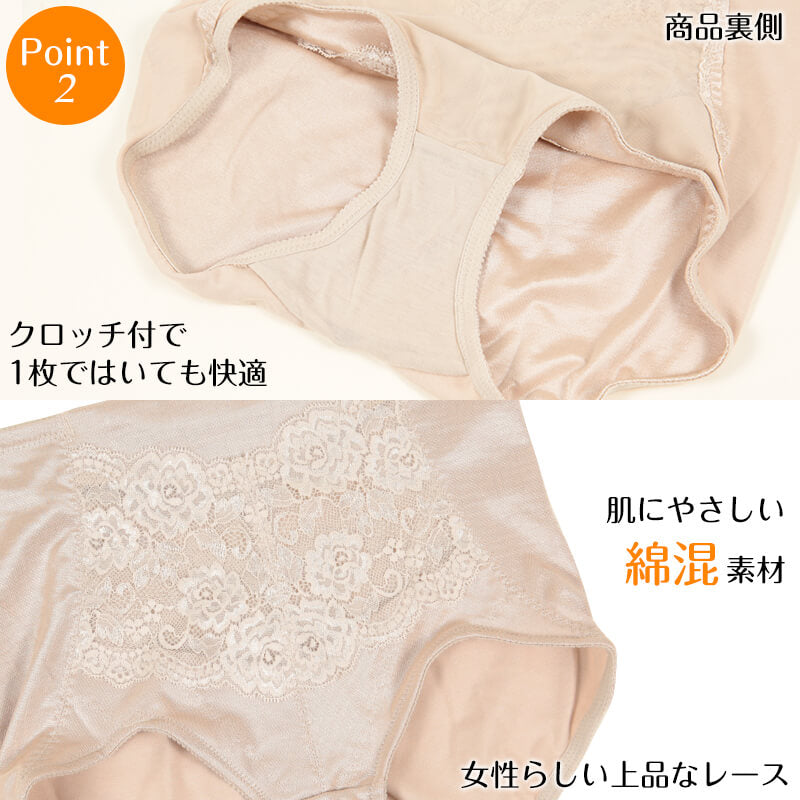 ガードル ショート丈 ぽっこりお腹 ガードルショーツ 64～90cm 補正 下着 補整 下腹 綿混 ショートガードル インナー たるみ 引きしめ 産後 64cm 70cm 76cm 82cm 90cm