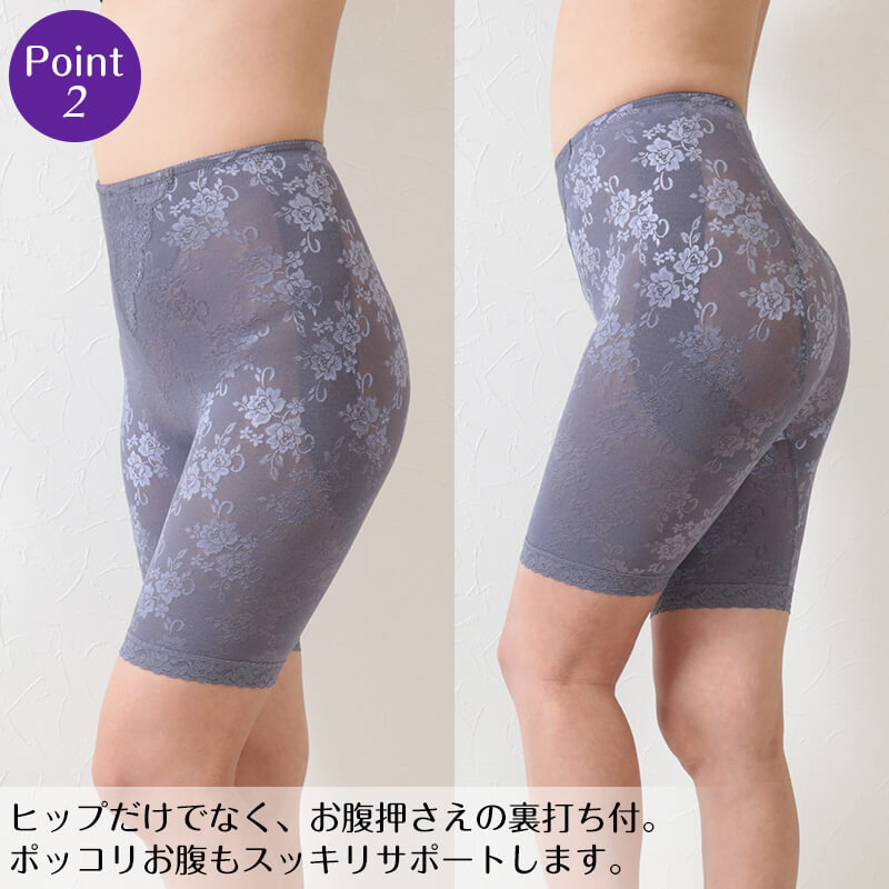 ロングガードル ヒップアップ 64～90cm ロング ガードル 補正 下着 ぽっこりお腹 インナー 下腹 ヒップ お尻 たるみ 引きしめ 産後 64cm 70cm 76cm 82cm 90cm