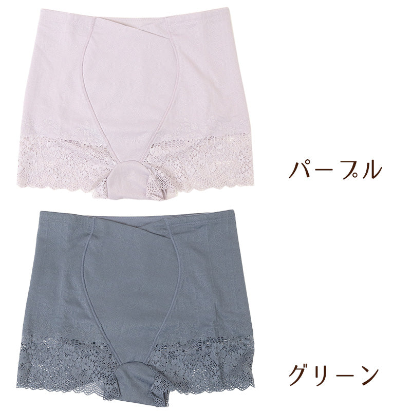 瞬間ほそ見えパンツ ショートガードル ぽっこりお腹 M L LL ショート ガードル 補正 下着 補整 お腹押さえ 引き締め インナー 下腹 たるみ 引きしめ