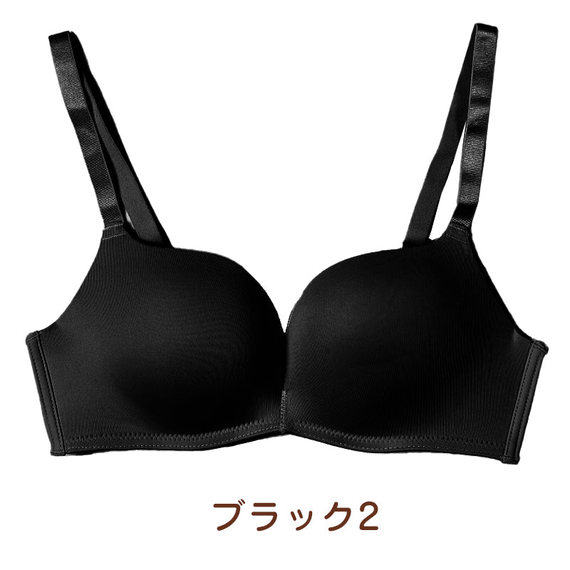 ブラ 脇肉 ノンワイヤー レディース ブラジャー ノンワイヤーブラ M L LL やわらかい モールドカップ ひびきにくい 可愛い 背中すっきり シンプル 無地
