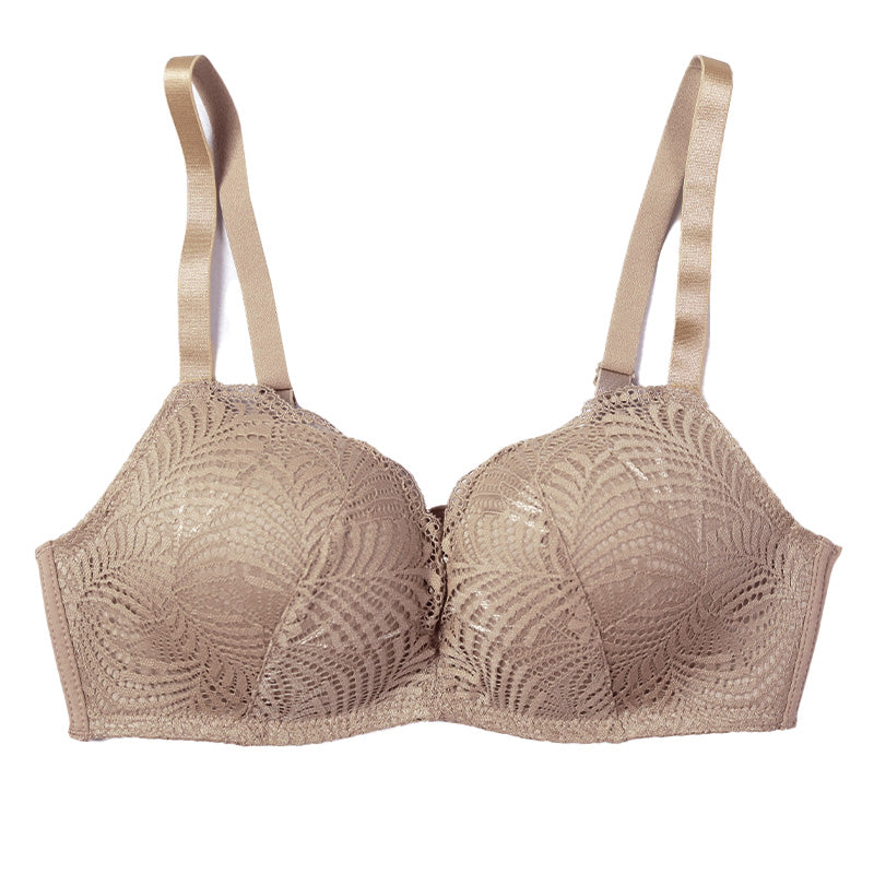 ブラ 脇肉 ノンワイヤー レディース ブラジャー ノンワイヤーブラ M L LL やわらかい モールドカップ ひびきにくい 可愛い 背中すっきり シンプル 無地 レース 花柄