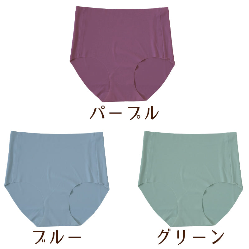 ショーツ レディース シームレス ハーフショーツ 浅履き M L LL 下着