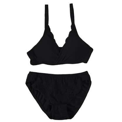 ブラジャー ショーツ セット ノンワイヤー 大きいサイズ 下着 レディース ブラショーツ 上下セット セットアップ 3L 4L 5L シンプル プチプラ かわいい 可愛い