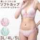 ブラジャー ショーツ セット ノンワイヤー 大きいサイズ 下着 レディース ブラショーツ 上下セット セットアップ 3L 4L 5L レース プチプラ かわいい 可愛い セクシー パステルカラー