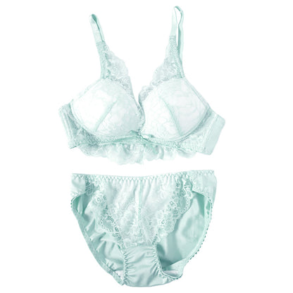 ブラジャー ショーツ セット ノンワイヤー 大きいサイズ 下着 レディース ブラショーツ 上下セット セットアップ 3L 4L 5L レース プチプラ かわいい 可愛い セクシー パステルカラー