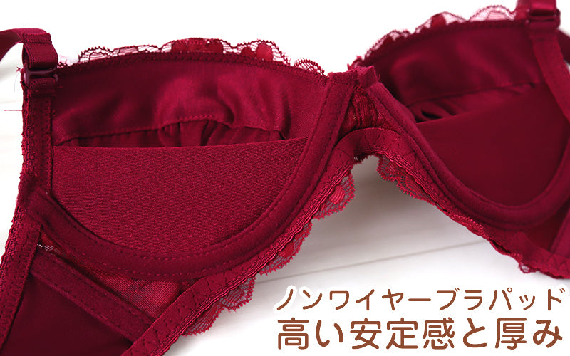 ブラジャー ショーツ セット ノンワイヤー ブラショーツ