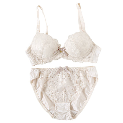 ブラジャー ショーツ セット ノンワイヤー ブラショーツ レディース S M L LL 上下セット ノンワイヤーブラ パンティ レース 可愛い かわいい 下着 インナー