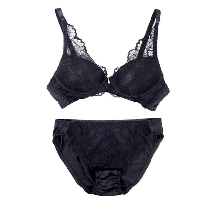 ノンワイヤー ブラ ショーツ 上下セット S ～ LL ブラジャー フルカップ レディース 下着 セットアップ インナー レース かわいい 補整下着 痛くない 楽ちん