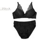 ノンワイヤー ブラ ショーツ 上下セット 大きいサイズ 3L ～ 5L ブラジャー フルカップ レディース 下着 セットアップ インナー レース かわいい 補整下着 痛くない 楽ちん