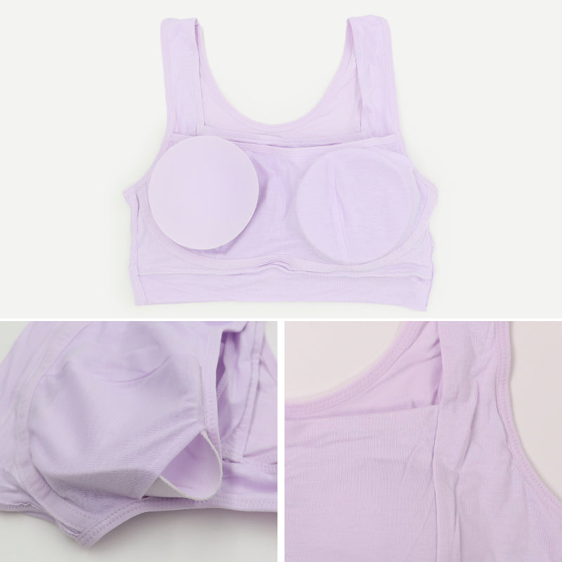 ナチュラル 補正ブラ ノンワイヤーブラ レディース  M L LL ブラジャー ブラ レディース 下着 インナー シンプル