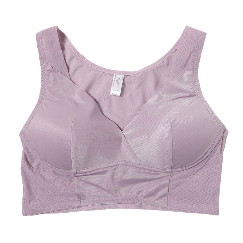 ハーフトップ 巻き肩対策 補正下着 レディース ノンワイヤーブラ モールドブラ シームレス 補整 下着 M～LL インナー 女性 婦人 ブラジャー ハーフトップブラ カシュクール 姿勢矯正 引き締め