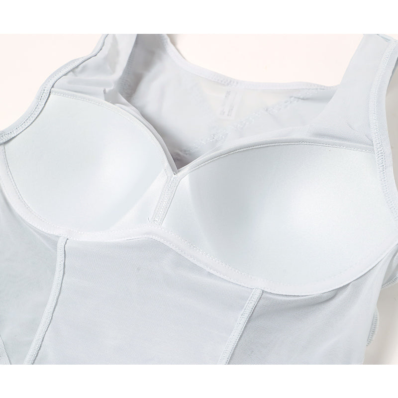 ボディシェイパー シェイパー カップ付きインナー カップ付きタンクトップ 巻き肩対策 補正下着 レディース ノンワイヤー モールドブラ シームレス 補整 下着 M L LL タンクトップ カップ付 インナー 女性 婦人 カシュクール ボディーシェイパー 姿勢矯正 背中 引き締め