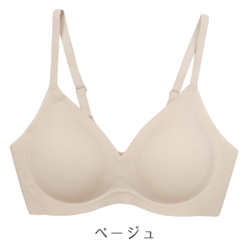 ノンワイヤーブラ シームレスブラ レディース ブラジャー ナイトブラ 楽ブラ ストレスフリー 無縫製 軽量 やわらか フィット インナー 下着 女性用 美胸 M L LL エアドリームプラス リラックスブラ デイリー 着心地ラク シンプル 無地 快適
