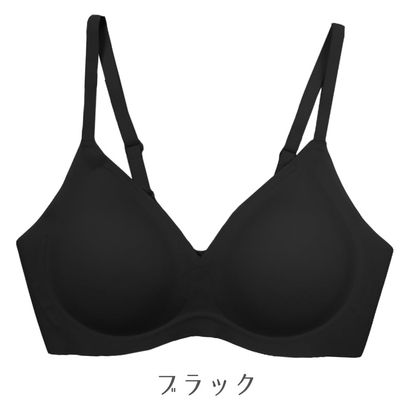 ノンワイヤーブラ シームレスブラ レディース ブラジャー ナイトブラ 楽ブラ ストレスフリー 無縫製 軽量 やわらか フィット インナー 下着 女性用 美胸 M L LL エアドリームプラス リラックスブラ デイリー 着心地ラク シンプル 無地 快適