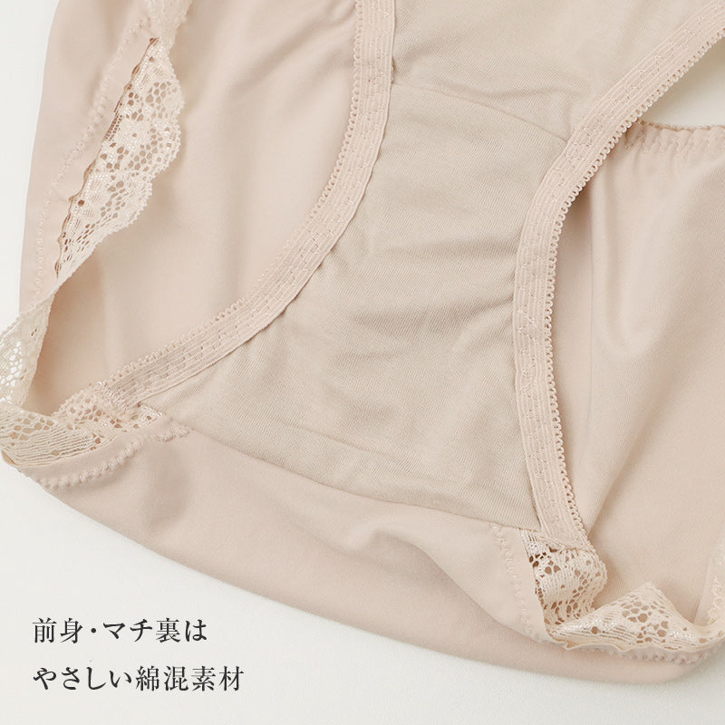 ショーツ レディース ペアショーツ 深履き 花柄レース ストレッチ 伸縮 M L LL 3L ショーツ単品 ブラジャー別売り お腹すっぽり レースショーツ コーディネートショーツ 上品 女性用 下着 パンティ ランジェリー 普段使い キレイ工房