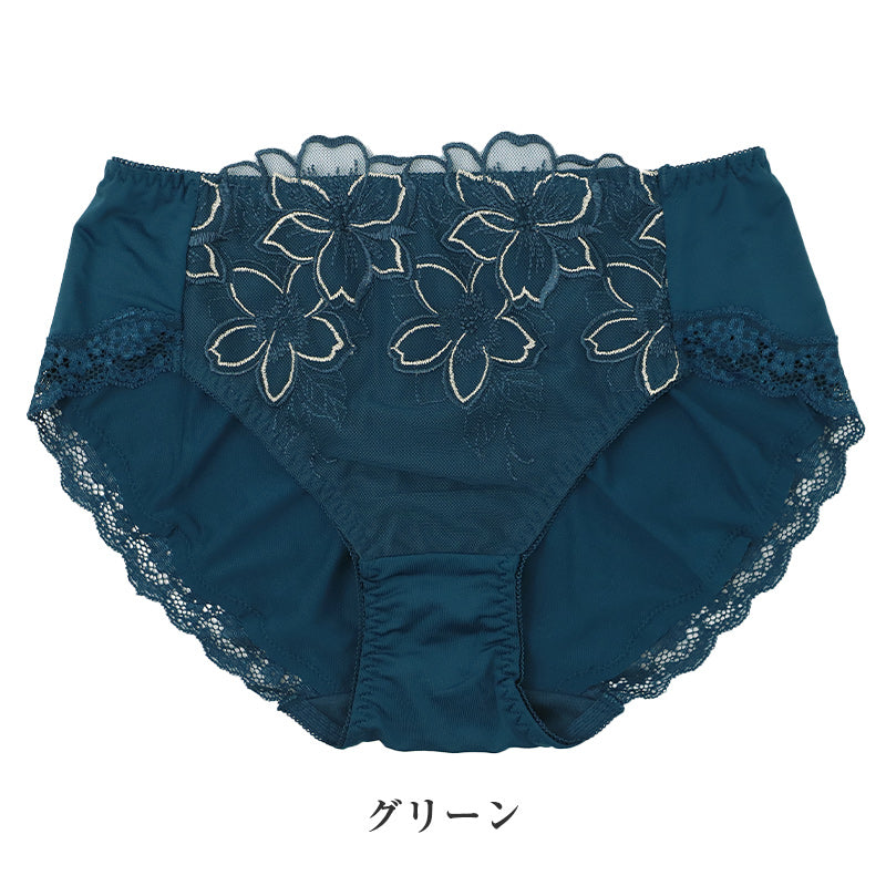 ショーツ レディース ペアショーツ 深履き 花柄レース ストレッチ 伸縮 M L LL 3L ショーツ単品 ブラジャー別売り お腹すっぽり レースショーツ コーディネートショーツ 上品 女性用 下着 パンティ ランジェリー 普段使い キレイ工房