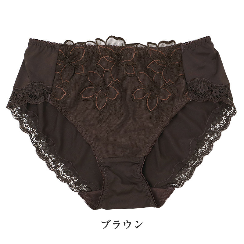 ショーツ レディース ペアショーツ 深履き 花柄レース ストレッチ 伸縮 M L LL 3L ショーツ単品 ブラジャー別売り お腹すっぽり レースショーツ コーディネートショーツ 上品 女性用 下着 パンティ ランジェリー 普段使い キレイ工房