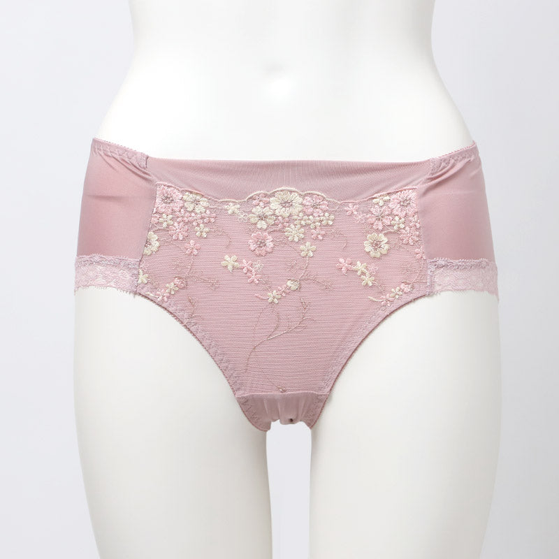 ショーツ レディース ペアショーツ 深履き ストレッチ M L LL 花柄レース 伸縮 お腹らくちん 締め付けない レースショーツ ショーツ単品 ブラジャー別売り 上品 大人 女性用 下着 パンティ ランジェリー 普段使い キレイ工房 美胸リフトアップブラ