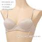Tシャツブラ レディース ワイヤーブラ モールドカップ 3/4カップ アウターにひびきにくい つるんとカップ A70～D85 下厚カップ パッドポケット サイドボーンなし 2段3列ホック 薄手 シンプル 軽い バストメイク 響きにくい 女性用 下着 インナー